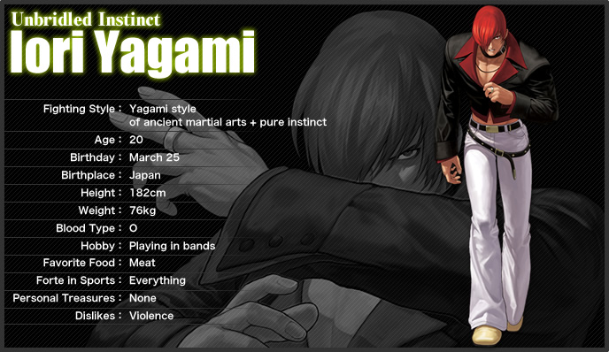 Iori Yagami character info