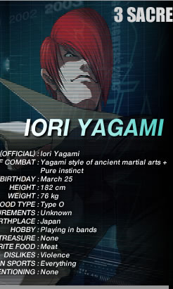 Iori Yagami from The King of Fighters 2003  King of fighters, Fighter,  Street fighter
