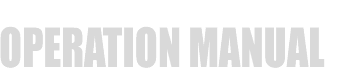 OPERATION MANUAL